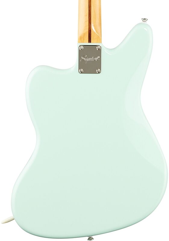 Squier Classic Vibe '70s Jaguar Electric Guitar, with Laurel Fingerboard, Surf Green, Body Straight Back