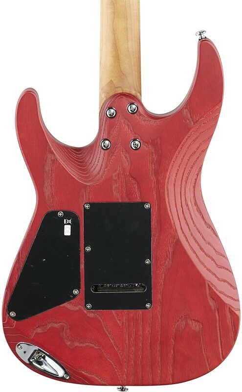 Charvel Pro-Mod DK24 HSS 2PT CM Ash Electric Guitar, Red Ash, Body Straight Back