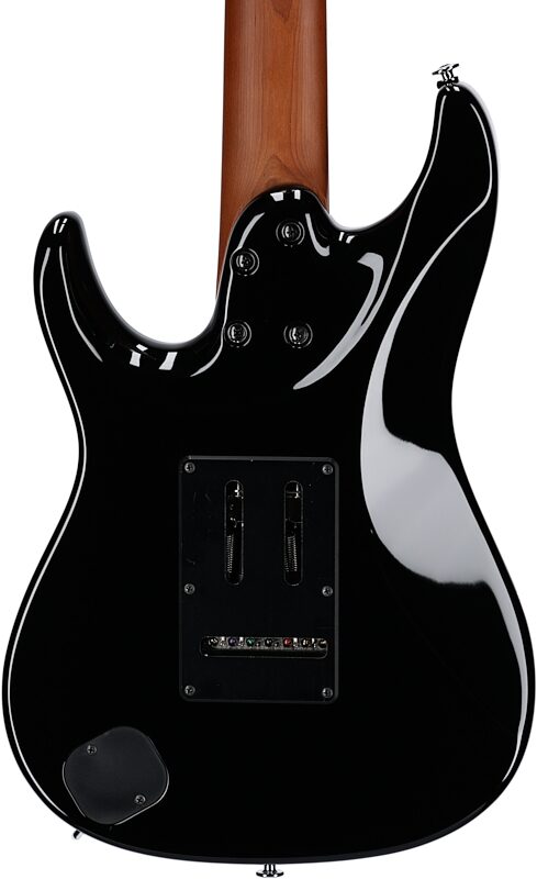 Ibanez Prestige AZ24047 7-String Electric Guitar (with Case), Black, Body Straight Back