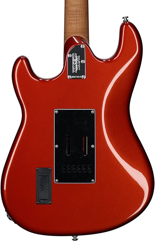 Ernie Ball Music Man Cutlass RS HSS Electric Guitar (with Case), Blood Orange, Body Straight Back