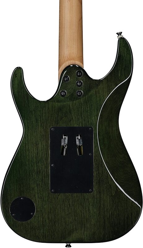 Kramer Volante Quilt HHFR Electric Guitar (with Gig Bag), Ultramarine Burst, Body Straight Back