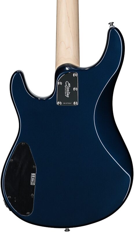 Sterling by Music Man SB14 Electric Bass, Blue Pearl, Body Straight Back