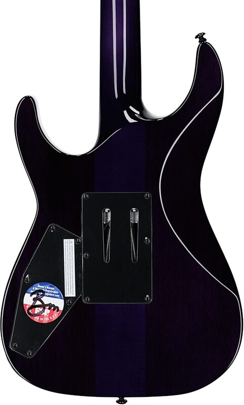 ESP LTD Andy LaRocque ALR-II Electric Guitar (with Case), ST Purple, Body Straight Back