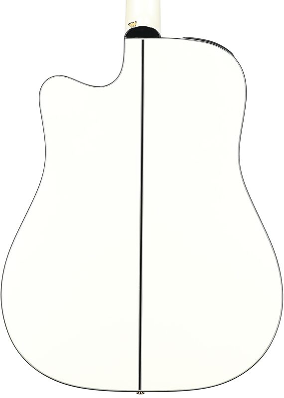 Takamine GD35CE Acoustic-Electric Guitar (with Gig Bag), Pearl White, Body Straight Back