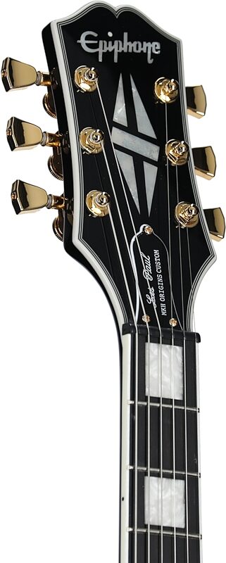 Epiphone Matt Heafy Les Paul Custom Origins Electric Guitar (with Case), Ebony, Body Straight Back