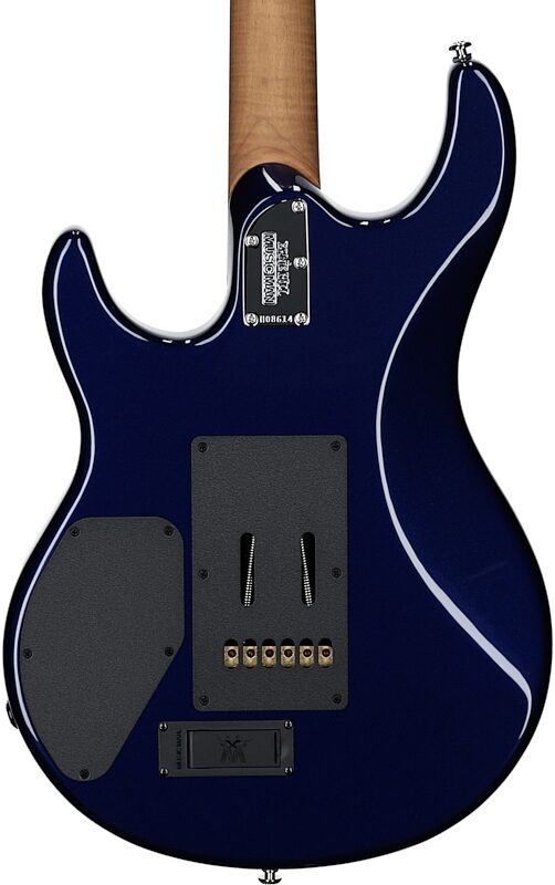 Ernie Ball Music Man Luke 4 HH Electric Guitar, with Rosewood Fingerboard, Butane Blue, Body Straight Back