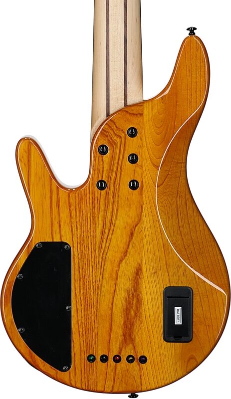 Michael Kelly Pinnacle 5 Fretless Electric Bass, 5-String, Natural Burl, Body Straight Back