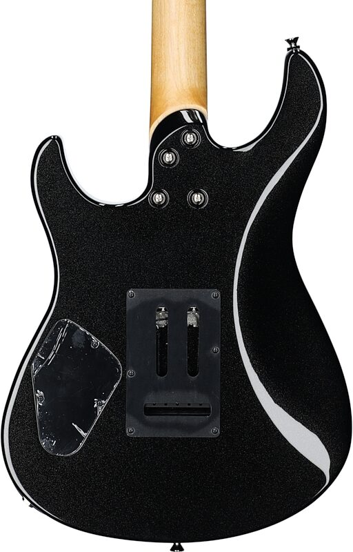 Yamaha Pacifica Professional PACP12M Electric Guitar, Maple Fretboard (with Case), Black Metallic, Body Straight Back