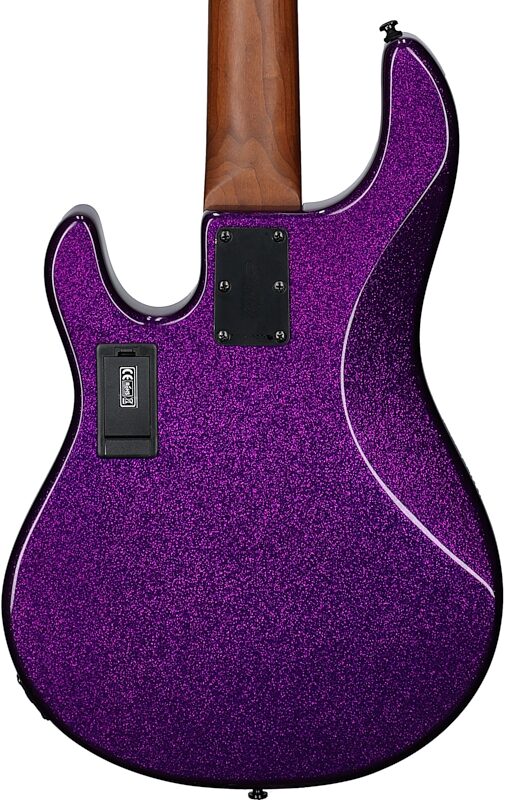 Sterling by Music Man StingRay RAY35 Electric Bass, Purple Sparkle, Scratch and Dent, Body Straight Back