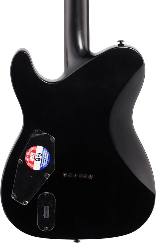 ESP LTD TE-401 Electric Guitar, Black Satin, Body Straight Back