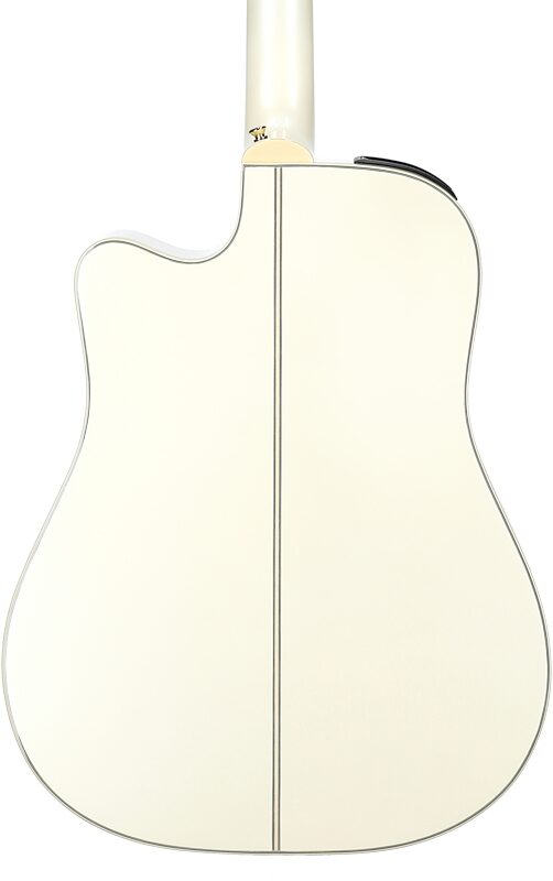 Takamine GD37CE Acoustic-Electric Guitar (with Gig Bag), Pearl White, Body Straight Back