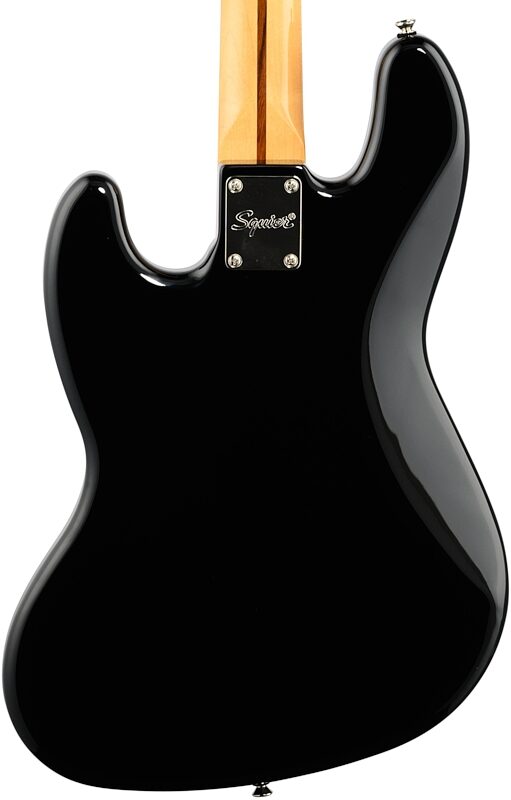 Squier Classic Vibe '70s Jazz Electric Bass, with Maple Fingerboard, Black, Body Straight Back