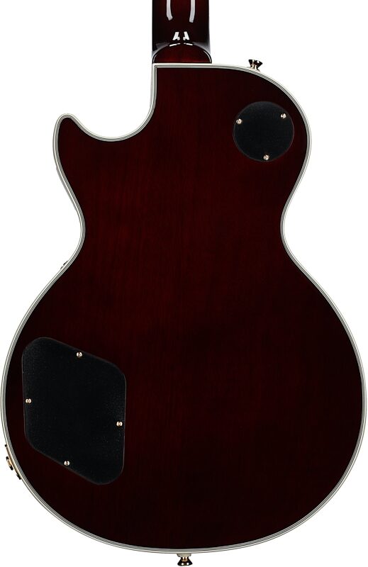 Epiphone Jerry Cantrell Wino Les Paul Custom Electric Guitar (with Case), Wine Red, Body Straight Back