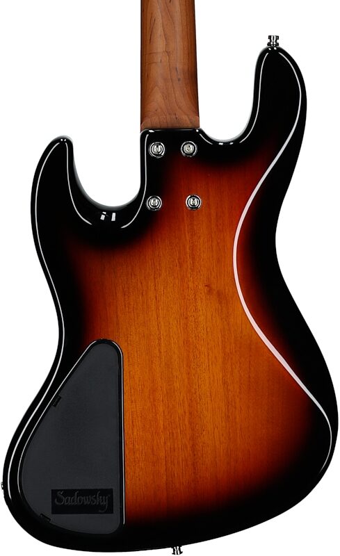Sadowsky MetroExpress 21-Fret Vintage J/J Electric Bass, with Morado Fingerboard (with Gig Bag), Sunburst, Body Straight Back