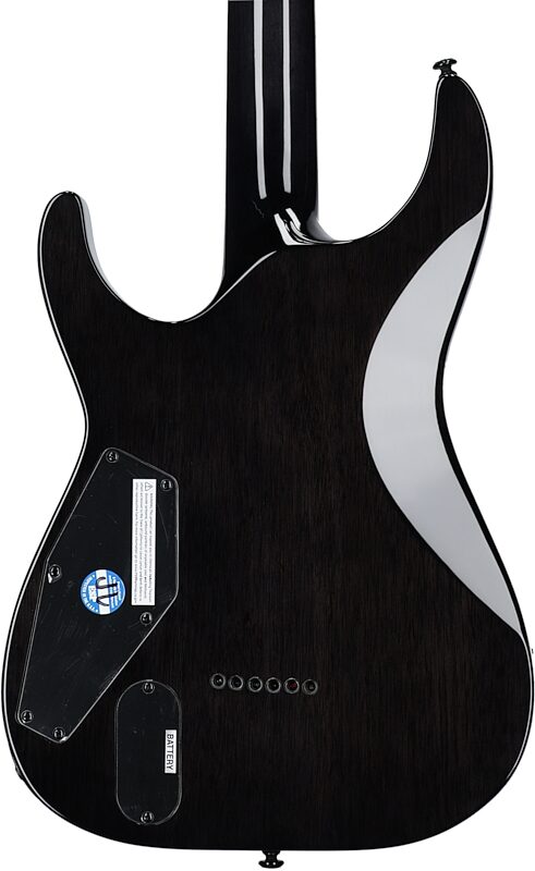 ESP LTD MH-1001NT Electric Guitar, See Thru Black, Body Straight Back