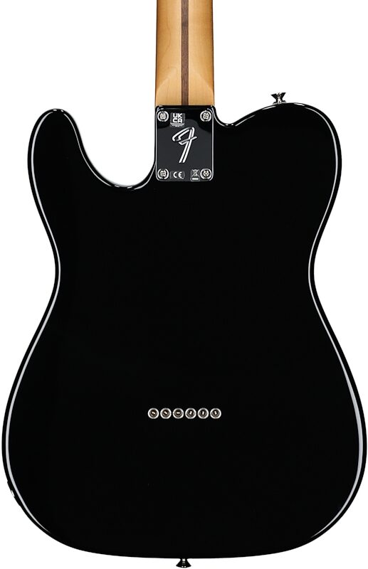 Fender Player II Telecaster Electric Guitar, with Maple Fingerboard, Black, Body Straight Back