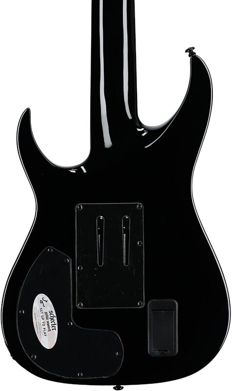 Schecter Sullivan King Banshee 7FR-S Electric Guitar, Obsidian, Body Straight Back
