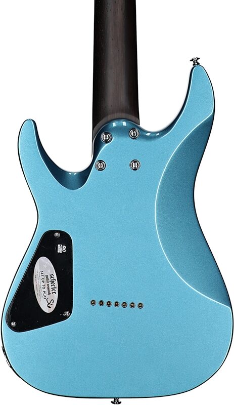 Schecter Aaron Marshall AM-7 Electric Guitar, Cobalt Slate, Body Straight Back