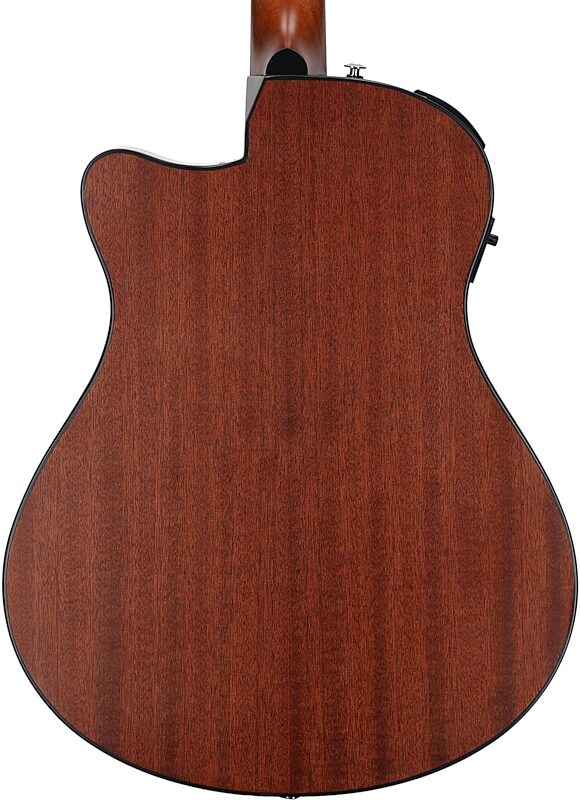 Ibanez AAM50CE Advanced Acoustic-Electric Guitar, Sapphire Blue, Body Straight Back