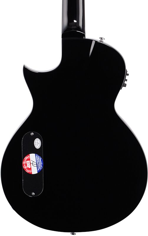ESP LTD TL-12 Thinline Acoustic-Electric Guitar, 12-String, Black, Body Straight Back