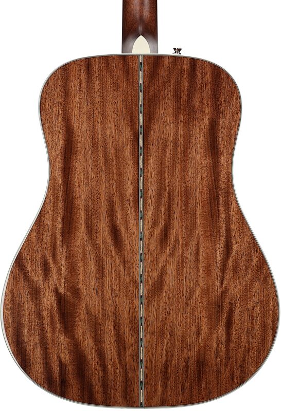 Fender Paramount PD-220E Dreadnought Acoustic-Electric Guitar (with Case), Three-Tone Vintage Sunburst, Open Box (Very Good), Body Straight Back