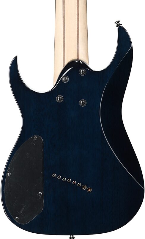 Ibanez RGMS8PB Multi-scale Electric Guitar, 8-String, Cosmic Blue Sunburst, Body Straight Back
