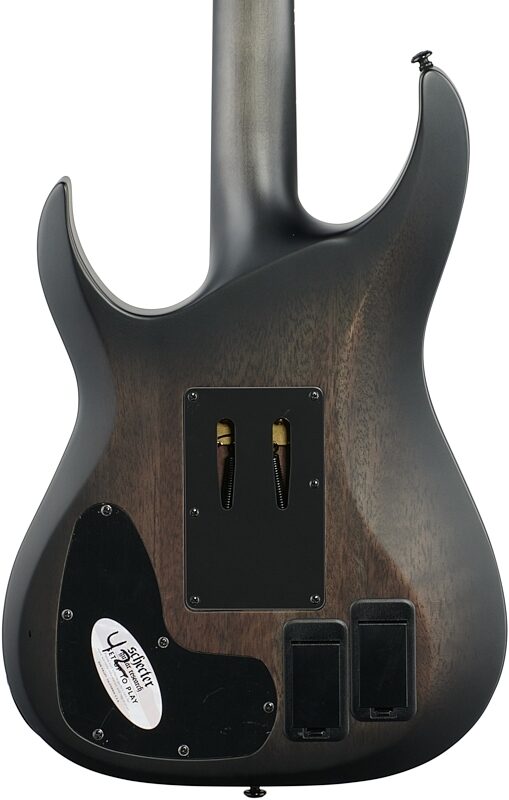 Schecter Banshee GT FR-S Electric Guitar, Satin Charcoal Burst, Body Straight Back