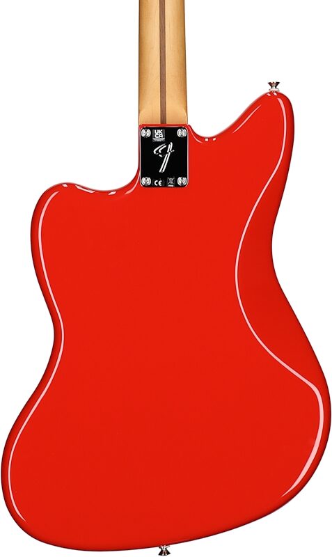 Fender Player II Jazzmaster Electric Guitar, with Rosewood Fingerboard, Coral Red, Body Straight Back