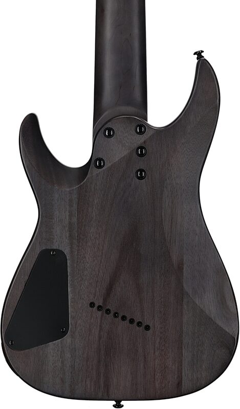 Schecter Omen Elite-8 Multiscale Electric Guitar, 8-String, Black Cherry Burst, Body Straight Back