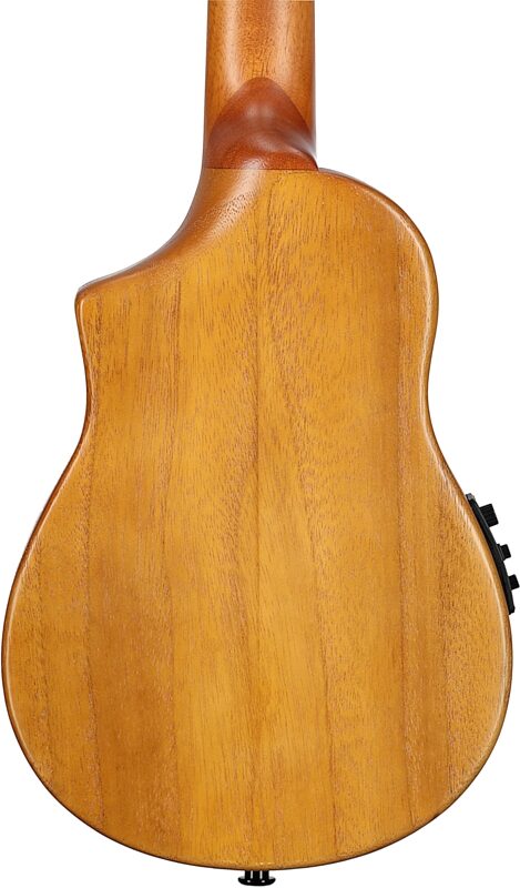 Ibanez AUC10E Acoustic-Electric Ukulele (with Gig Bag), Open Pore Natural, Body Straight Back