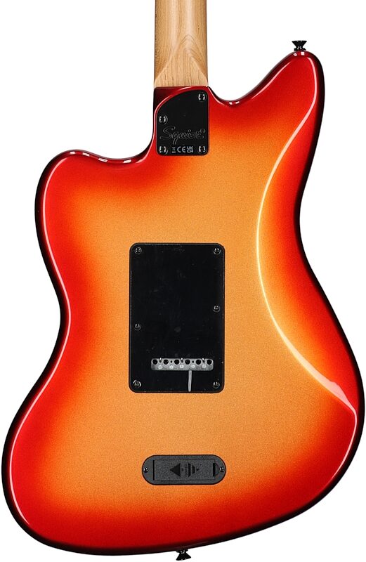 Squier Contemporary Active Jazzmaster HH Electric Guitar, with Laurel Fingerboard, Sunset Metallic, Body Straight Back