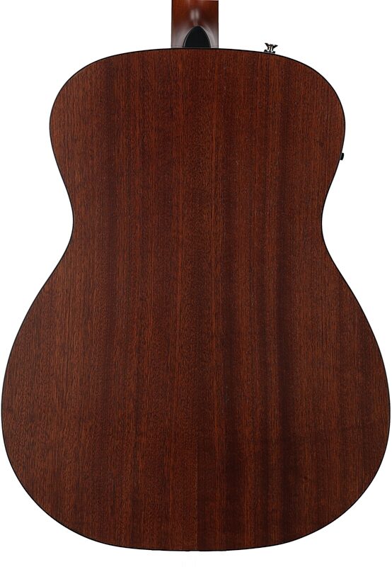 Fender Monterey Standard Acoustic-Electric Guitar (with Gig Bag), Black Top, Body Straight Back