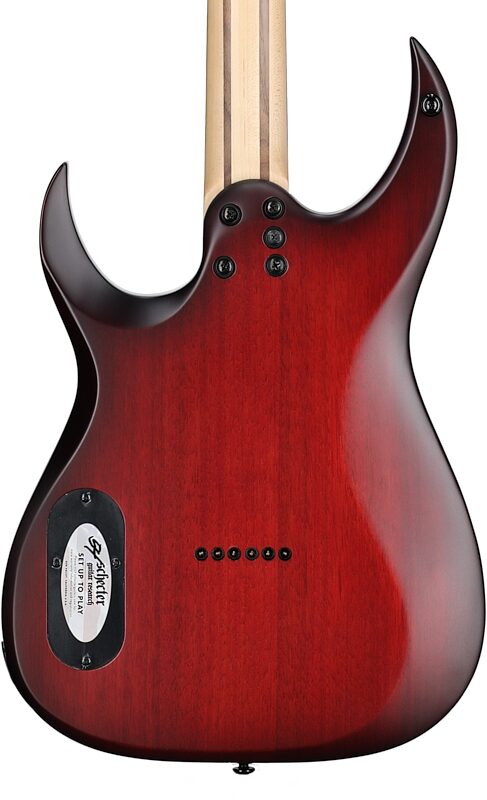 Schecter Sunset-6 Extreme Electric Guitar, Scarlet Burst, Scratch and Dent, Body Straight Back