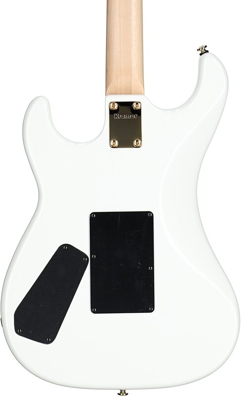Kramer Jersey Star Floyd Rose Electric Guitar, with Gig Bag, White Pearl, Body Straight Back