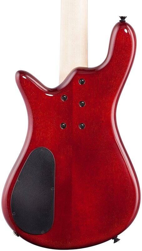 Spector Bantam 4 Short Scale Electric Bass (with Gig Bag), Black Cherry Gloss, Body Straight Back