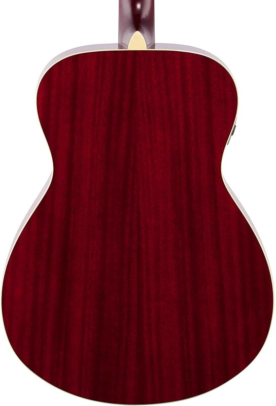Yamaha FS-TA Concert TransAcoustic Acoustic-Electric Guitar, Ruby Red, Body Straight Back