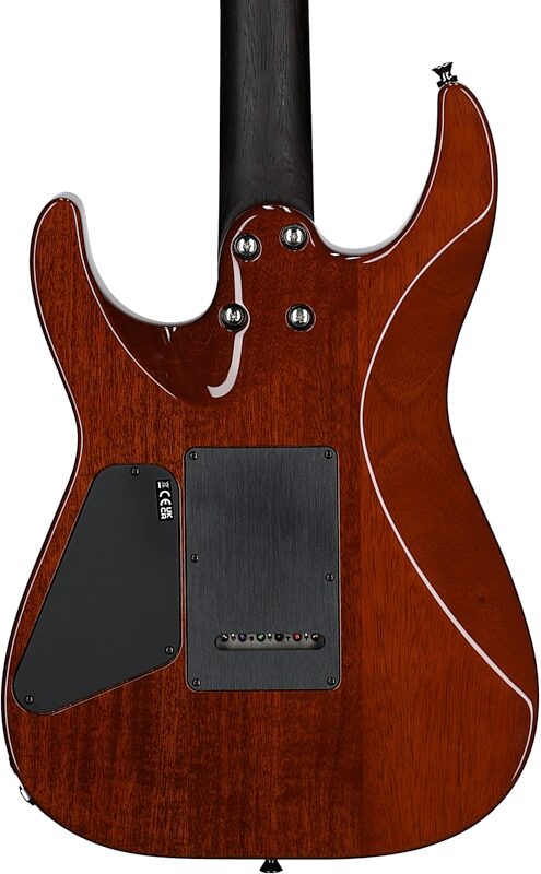 Charvel MJ DK24 HSH 2PT W Mahogany Electric Guitar (with Gig Bag), Flame Maple Antique Burst, Body Straight Back