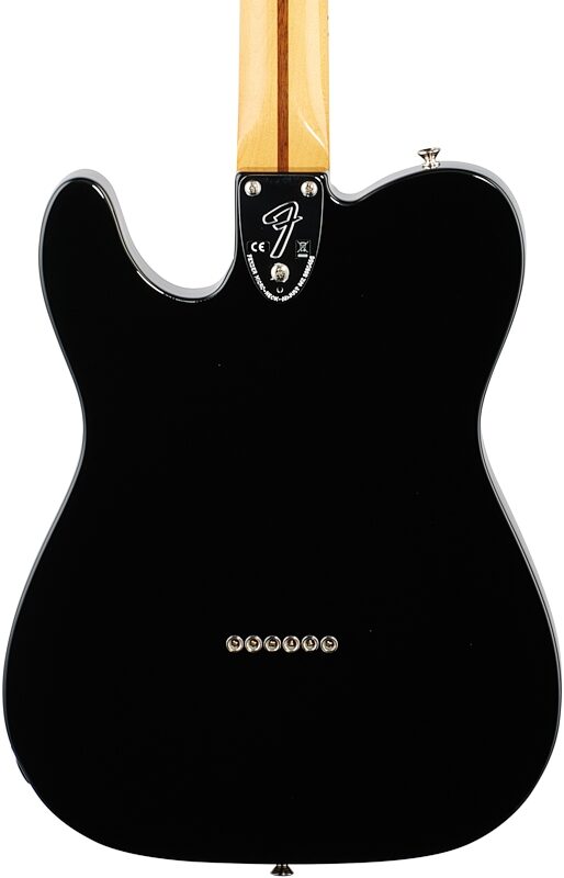 Fender Vintera '70s Telecaster Custom Electric Guitar, Maple Fingerboard (with Gig Bag), Black, Body Straight Back