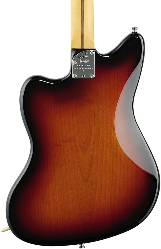 Fender American Pro II Jazzmaster Electric Guitar, Rosewood Fingerboard (with Case), 3-Color Sunburst, Body Straight Back