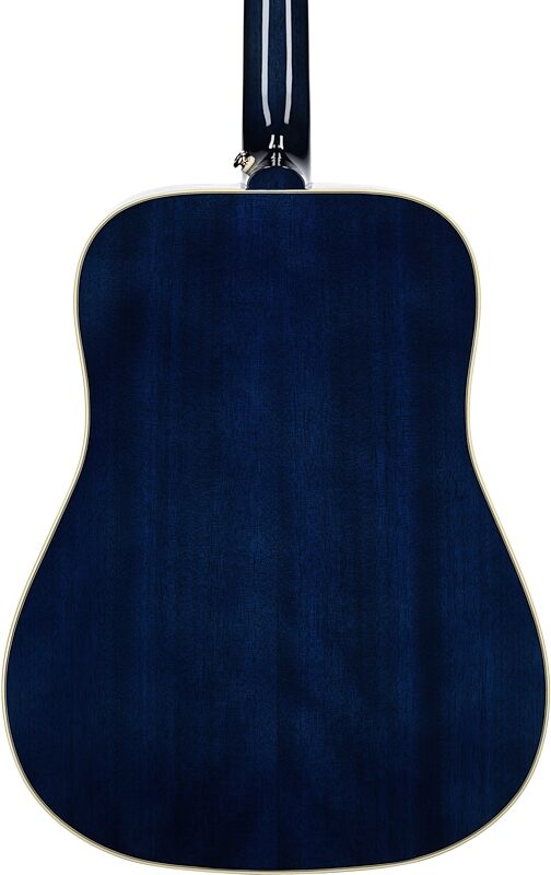 Epiphone Miranda Lambert Bluebird Studio Acoustic-Electric Guitar (with Case), Bluebonnet, Body Straight Back