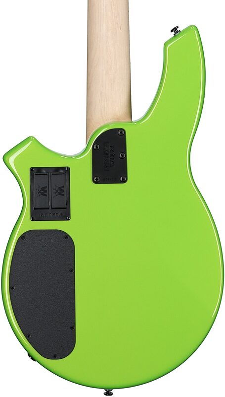 Ernie Ball Music Man Bongo 5HH Electric Bass, 5-String (with Case), Mantis Green, Body Straight Back