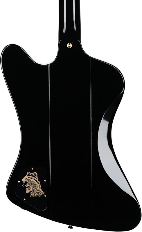 Epiphone Rex Brown Thunderbird Electric Bass (with Hard Case), Ebony, Body Straight Back