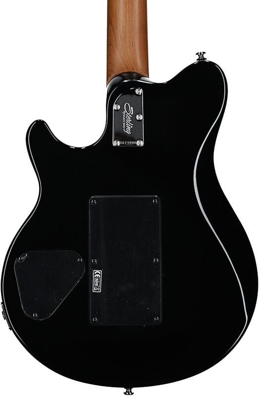 Sterling by Music Man Axis AX50QM Electric Guitar, Yucatan Blue, Body Straight Back