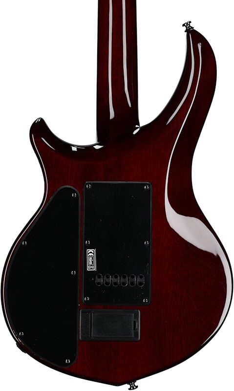 Sterling by Music Man John Petrucci Majesty MAJ200 Electric Guitar (with Gig Bag), Blood Orange, Body Straight Back