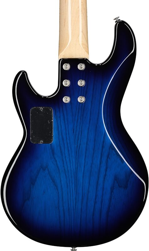 G&L CLF Research L-2500 Bass Guitar (with Case), Blueburst, Body Straight Back