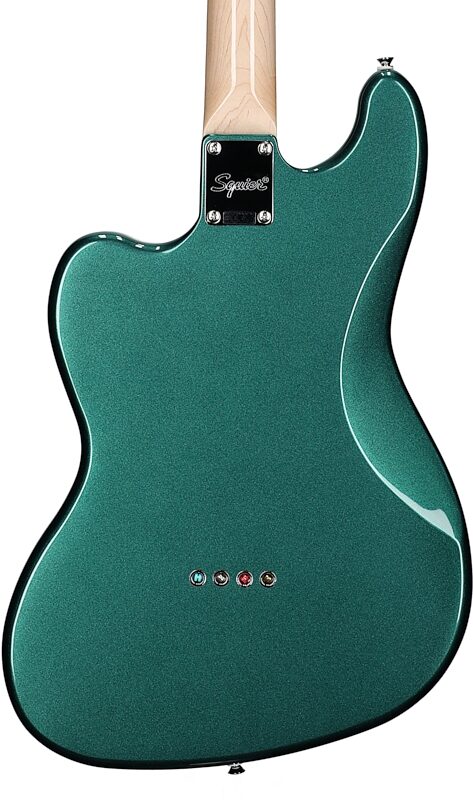 Squier Paranormal Rascal HH Bass Guitar, Sherwood Green, Body Straight Back