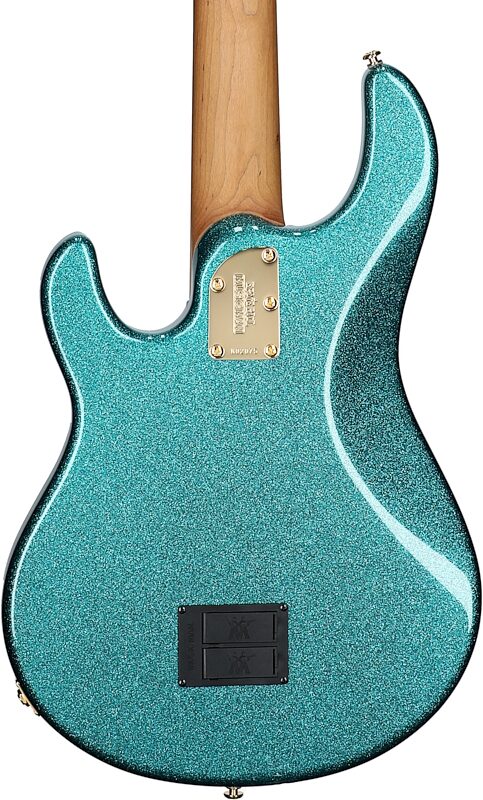 Ernie Ball Music Man StingRay 5 Special Electric Bass, 5-String (with Case), Ocean Sparkle, Body Straight Back