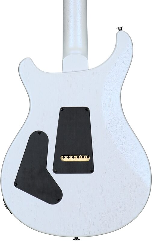 PRS Paul Reed Smith Satin Standard 24 Electric Guitar (with Case), Pearl White, Body Straight Back
