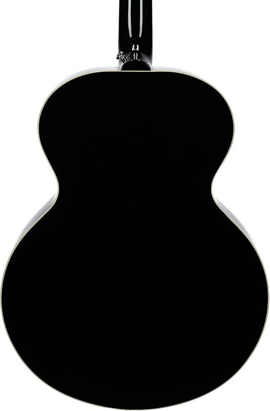 Epiphone J-180 LS Acoustic-Electric Guitar (with Case), Ebony, Body Straight Back