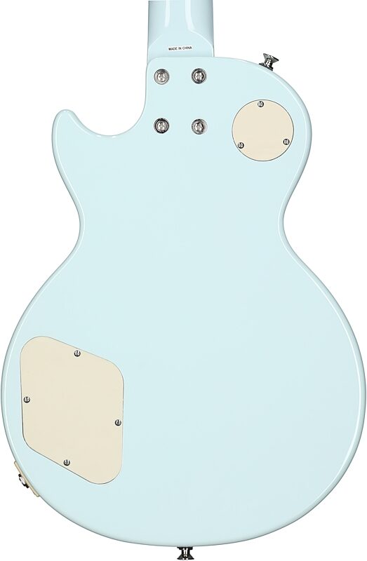 Epiphone Power Player Les Paul Electric Guitar (with Gig Bag), Ice Blue, Body Straight Back